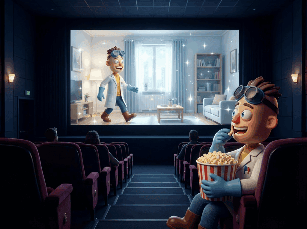 Képek egy mozi érzékeny, tiszta háztartási nagytakarítás Győrben professzionális szolgáltatásról.